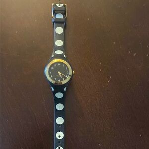 Polka Dot Black and White Wearable Watch